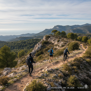 Esmorzars de forquilla per a caminants i pedalejants.